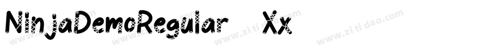 NinjaDemoRegular-2Xx8字体转换