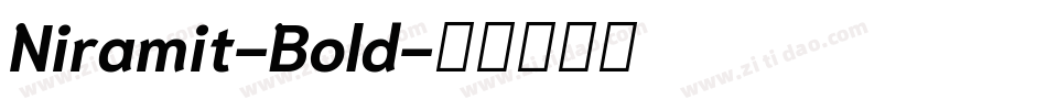 Niramit-Bold字体转换