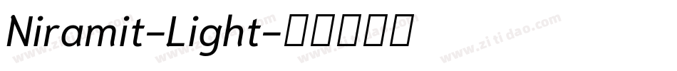 Niramit-Light字体转换