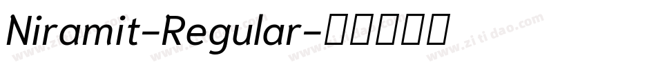 Niramit-Regular字体转换