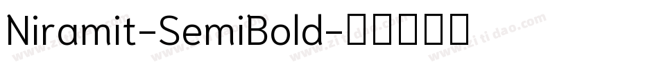 Niramit-SemiBold字体转换
