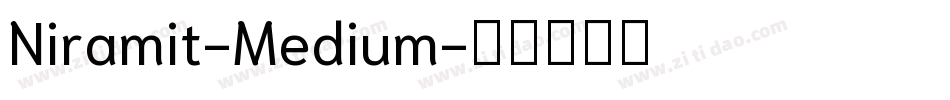 Niramit-Medium字体转换