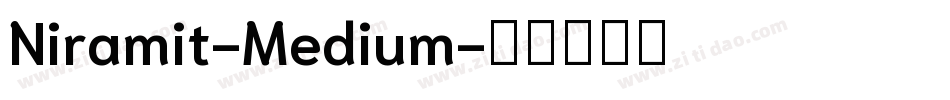 Niramit-Medium字体转换