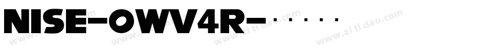 Nise-0Wv4r字体转换