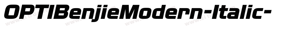 OPTIBenjieModern-Italic字体转换