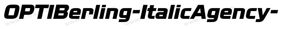 OPTIBerling-ItalicAgency字体转换