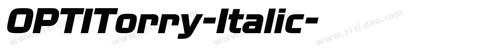 OPTITorry-Italic字体转换