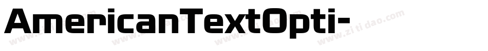 AmericanTextOpti字体转换