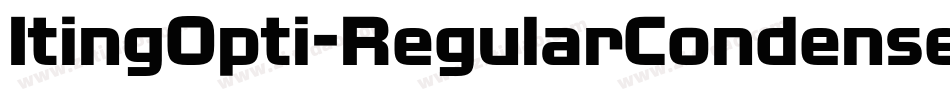 ItingOpti-RegularCondensed字体转换
