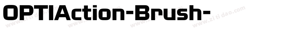 OPTIAction-Brush字体转换