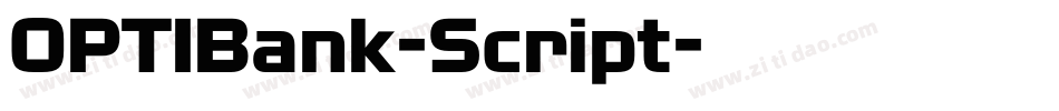 OPTIBank-Script字体转换