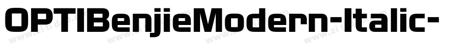 OPTIBenjieModern-Italic字体转换