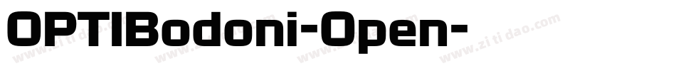 OPTIBodoni-Open字体转换
