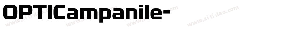 OPTICampanile字体转换