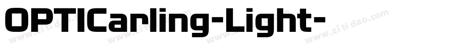 OPTICarling-Light字体转换
