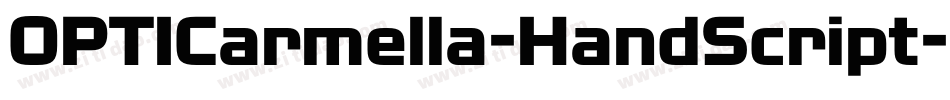 OPTICarmella-HandScript字体转换