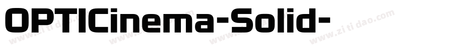 OPTICinema-Solid字体转换