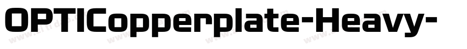 OPTICopperplate-Heavy字体转换