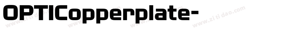 OPTICopperplate字体转换