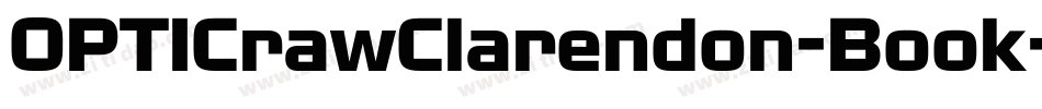 OPTICrawClarendon-Book字体转换