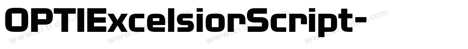 OPTIExcelsiorScript字体转换