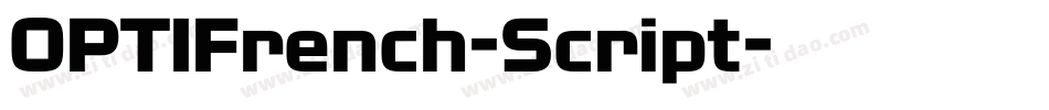 OPTIFrench-Script字体转换