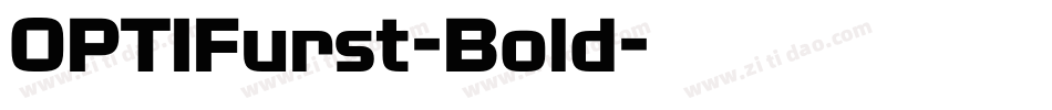 OPTIFurst-Bold字体转换