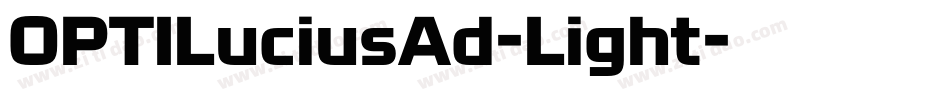 OPTILuciusAd-Light字体转换