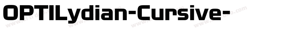 OPTILydian-Cursive字体转换