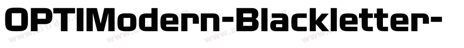 OPTIModern-Blackletter字体转换