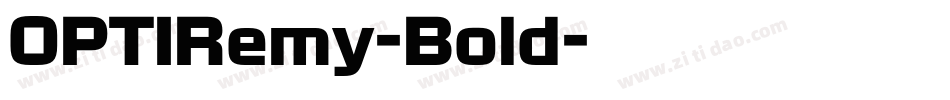 OPTIRemy-Bold字体转换