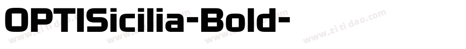 OPTISicilia-Bold字体转换