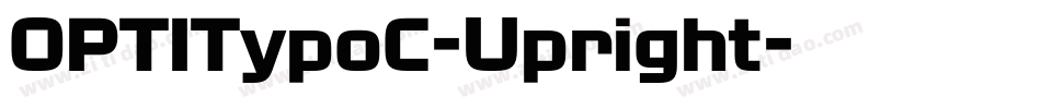 OPTITypoC-Upright字体转换