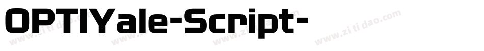 OPTIYale-Script字体转换