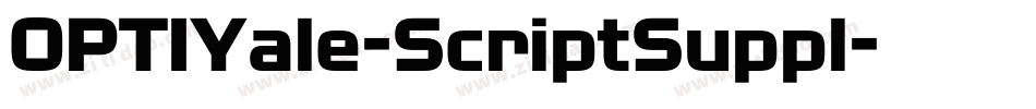 OPTIYale-ScriptSuppl字体转换