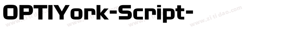 OPTIYork-Script字体转换