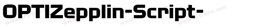 OPTIZepplin-Script字体转换