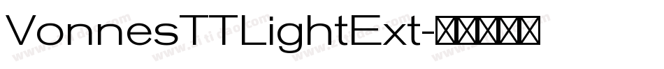 VonnesTTLightExt字体转换