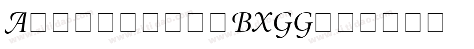 Atlantean-BXGG字体转换