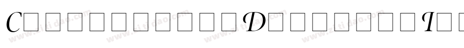 CalifornianDisplay-Italic字体转换