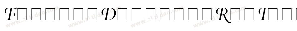FarnhamDisplay-RegItalSwash字体转换