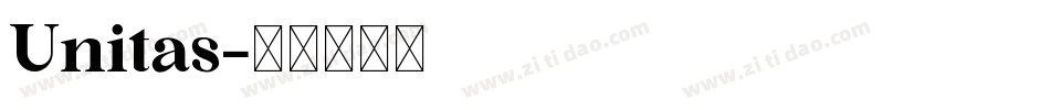 Unitas字体转换