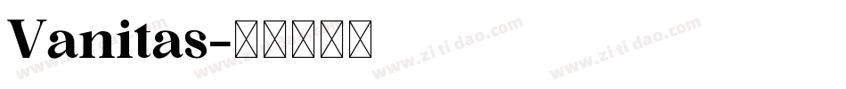 Vanitas字体转换