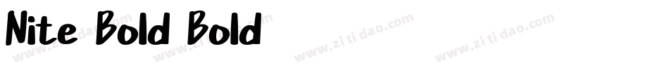 Nite-Bold-Bold字体转换