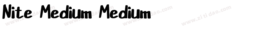 Nite-Medium-Medium字体转换