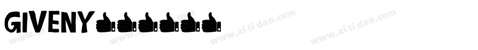 GIVENY字体转换