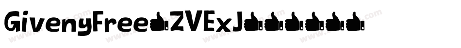 GivenyFree-ZVExJ字体转换