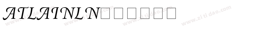 ATLAINLN字体转换
