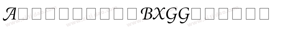Atlantean-BXGG字体转换