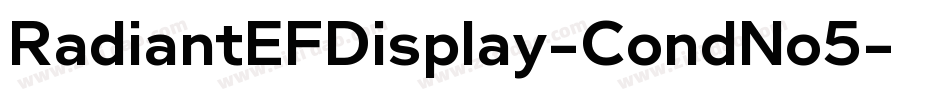 RadiantEFDisplay-CondNo5字体转换